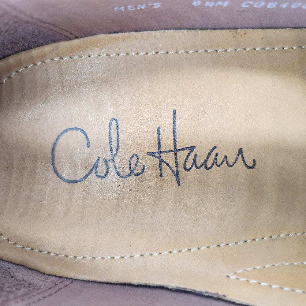 Cole Haan Beckett II Brown Leather Split-toe Derby Blucher Dress Shoes Mens 8.5M - Picture 12 of 13